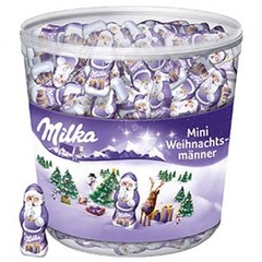 Milka Mini Santas milk chocolate 밀카 미니 산타 밀크 초콜릿 1.54kg, 1개