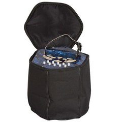 아코디언 Concertina 육각 아코디언 키보드 악기 운반 가방 및 조절 가능한 핸드 스트랩 포함 20 단추 40, 02 Sky Blue
