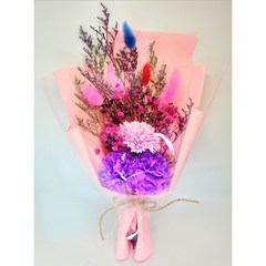 살루트 비누꽃 카네이션 꽃다발, 핑크