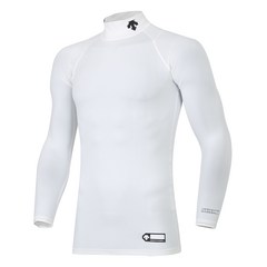 [DESCENTE] SN221ZCO41 WHT0 베이스볼 긴팔 하프넥 냉감 언더셔츠(화이트)