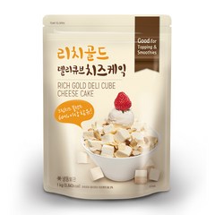 리치골드 델리큐브 치즈케익 냉동 1kg 빙수 치즈케이크 [당일발송], 1개