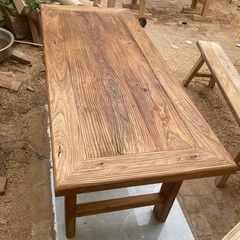 고재테이블 가졍용 식탁 레트로 느릅나무 오래된나무, 조립하기, 다른 구조물, 160x26x45벤치