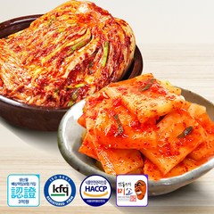 안동학가산 국내산 별미김치세트 (포기 7kg + 석박지 5kg) / 아이스박스포장