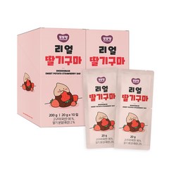 [또또맘] 리얼딸기구마 20g x 10입 2박스, 단품
