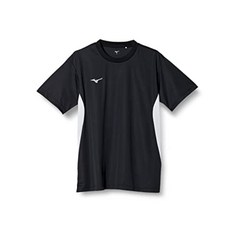 미즈노 남성 네비드라이 반팔 티셔츠 반소매 UPF 15 로고 트레이닝복 스포츠웨어 32MAA190