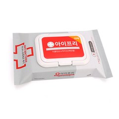 아이프리 의약외품 손소독티슈 캡형 휴대용 20매, 1팩