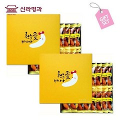 [신라명과] 첫눈애 바나나 1+1 선물세트 쇼핑백 포함, 단일속성