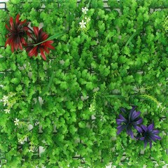 N92 플랜트월 인조 식물 GRASS FLOWR 포토월 벽 잔디 포토존 인테리어 실내 조경 카페 벽면 녹화 수직 정원