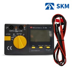 SKM전자 SK-2404 디지털 절연저항계 테스터기 메가 메거 누전검사 테스트기 리드선포함, 1개