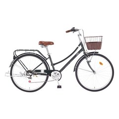 [스마트자전거] 26인치 클로이 시티형 자전거 2020 여성용, 클래식그린
