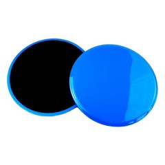 2개 코어 슬라이더 양면 글라이딩 디스크 균형 개선을 위한 운동 장비, 파란색, 플라스틱