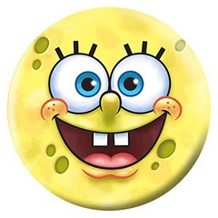 OnTheBallBowling Spongebob Face USBC Approved Undrilled Bowling Ball, 15.0 Pounds