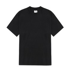 [샤카웨어] 6.0oz 액티브 무지 오버핏 레이어드 반팔 티셔츠 블랙 ACS02