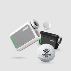 골프존 캐디톡 미니미 골프 거리측정기(GPS)+사은품 다이아윙스 골프공 1알(색상랜덤), 화이트