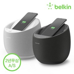 벨킨 사운드폼 엘리트 Hi-Fi AI 인공지능 스피커 + 무선 충전기 G1S0001kr 드비알레 Devialet 음향 기술, 선택완료, 블랙(G1S0001kr-BLK)