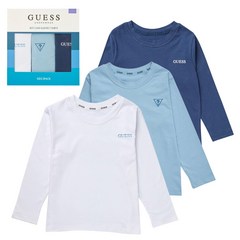 GUESS 게스 아동 베이직 티셔츠 3매 남아 사이즈: 65 - 85