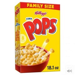 미국 Corn Pops 켈로그 콘 팝스 스위트 크리스피 크런치 오리지널 시리얼 513g