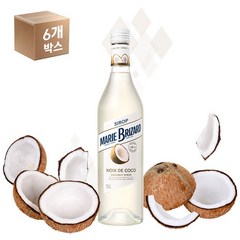 [마리브리자드] 코코넛시럽 700ml (6개박스), 6개