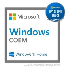 [마이크로소프트] Windows 11 Home [COEM/한글/64bit] + Office 2021 Home & Student ESD [가정용/이메일 발송]