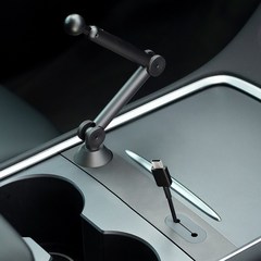 아이픽 테슬라 모델3/모델Y 차량용 핸드폰거치대, 1개, 짙은 은회색