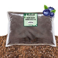 세경팜 프리미엄 블루베리흙 10L 화이트 피트모스 85% 산성흙 분갈이흙 배양토, 1개