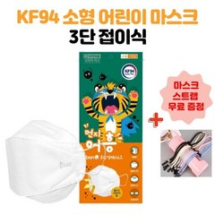 블루본 먼지어흥 KF94 소형 어린이 마스크 50매 국내생산 스트랩증정, 100매 (스트랩증정)