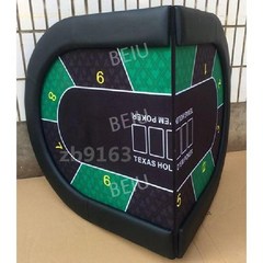 접이식 텍사스 홀덤 카지노 트럼프 테이블 상판 다리없음, 1) 2x1m/녹색/검정색