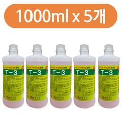 계양산업 계양 T-3백화제거제 x(5개)석회석 하이포백화 타일 때, 5개, 1000ml