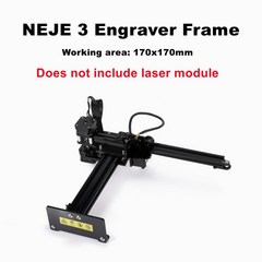 레이저 각인 휴대용 소형 미니 마킹 기계 금속 NEJE-3 40W CNC 레이저 조각기 5.5-7.5W 출력 3D 목재 라우, 02 NEJE 3 Frame