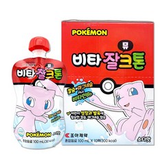 조아제약 비타잘크톤 포켓몬 뮤 소다맛 100ml x 10팩, 1박스