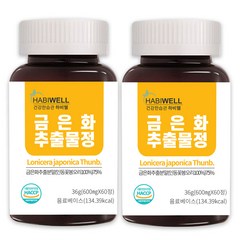 하비웰 금은화 추출물정 600mg X 60정, 2개