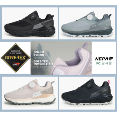 네파 남여 GORE-TEX INVISIBLE FIT이 적용되어 방수 투습이 우수하고 러닝화 같은 편안함 착용감을 적용하는 트레킹화_ _GS