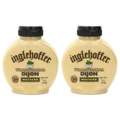 Inglehoffer Traditional Dijon Mustard 잉글호퍼 트래디셔널 전통 디종 머스타드 드레싱 소스 9oz(255g) 2팩, 1개