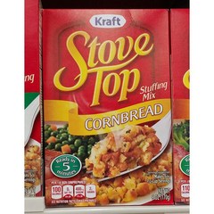 Kraft Stove Top Stuffing Mix Cornbread 크래프트 스토브 탑 스터핑 믹스 콘브레드 6oz(170g) 2개, 170g