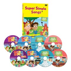 슈퍼심플송 SUPER SIMPLE SONG ABC Phonics & WORD 8종세트(영어대본 온라인제공)유아영어 초등영어 DVD 세트