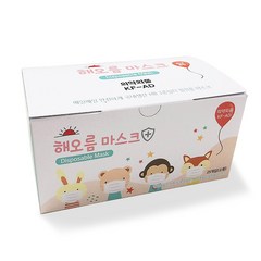 해오름 비말 차단 아동 마스크 소형, 50매입, 1개, 핑크