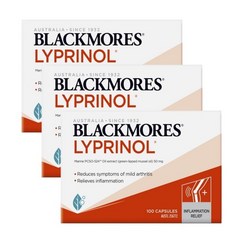 3개 BLACKMORES 블랙모어스 리프리놀 50mg 100캡슐 x 3EA LYPRINOL SGL, 100정