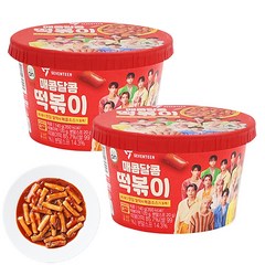 세븐틴 매콤 떡볶이 140g X4개 간편한 즉석떡볶이 전자렌지용 쫄깃한 쌀떡 아이도잘먹는
