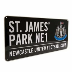 Newcastle United F.C.뉴캐슬 유나이티드 컬러 스트리트 사인 - 40.6cm x 17.8cm - 원 사이즈 304031
