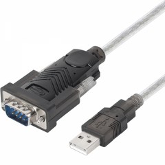 넷매이트 KW-825 USB2.0 to RS232 1.8m 시리얼케이블 변환 단말기 PLC 케이블, 1개