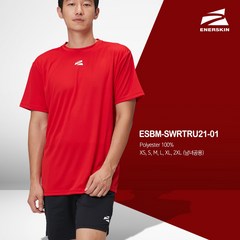 에너스킨 티셔츠 2021FW ESBM-SWRTRU21-01 RD 남여 반팔 배드민턴 티셔츠 오남스포츠