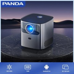 Panda FP02 안드로이드 9.0 4K 프로젝터 300 ANSI 풀 HD 5G 와이파이 블루투스 휴대용 자동 키스톤 보정 자동 초점 홈 시어터, 중국, 미국 플러그, 그레이 블랙