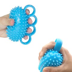 바이리모 손걸이형 실리콘 악력기 손 운동 기구, 블루 x 2p, 2개