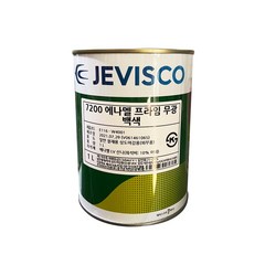 제비스코 에나멜 1L 나무 욕실 철문 가구 컨테이너 가판 목재 철재 유성페인트, 백색유광, 1개