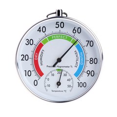 집 학교 사무실의 온도 및 습도 측정을위한 다기능 온도계 히그로미터, 하얀색
