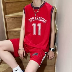 여름 농구 나시 반바지 세트 남자 트레이닝 패션 브랜드 러닝 캐주얼 멋쟁이 풍선옷 민소매 티셔츠