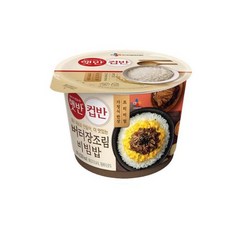 햇반 컵반 버터 장조림 비빔밥, 216g, 18개