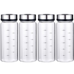 1+1+1+1 3단조절 내열유리 양념통 조미료통 4P세트 300ml-4개, 양념병 300ml-4개, 4개, 단품