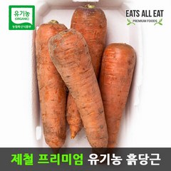 이츠올릿 친환경 유기농 당근 2kg 구좌 흙 햇당근, 1개