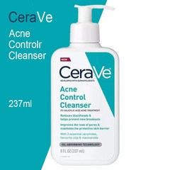 Cerave 여드름 관리 클렌저 2% 살리실산 여드름 제거 페이스 클렌저 리페어 스킨 케어 페이셜 클렌저 페이, 01 Acne Cleanser